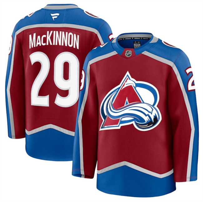 Men's Colorado Avalanche #29 Nathan MacKinnon Burgundy 2024-25 Home Stitched Jersey Dzhi,We sell and wholesale Men's Colorado Avalanche #29 Nathan MacKinnon Burgundy 2024-25 Home Stitched Jersey Dzhi on line form chian!